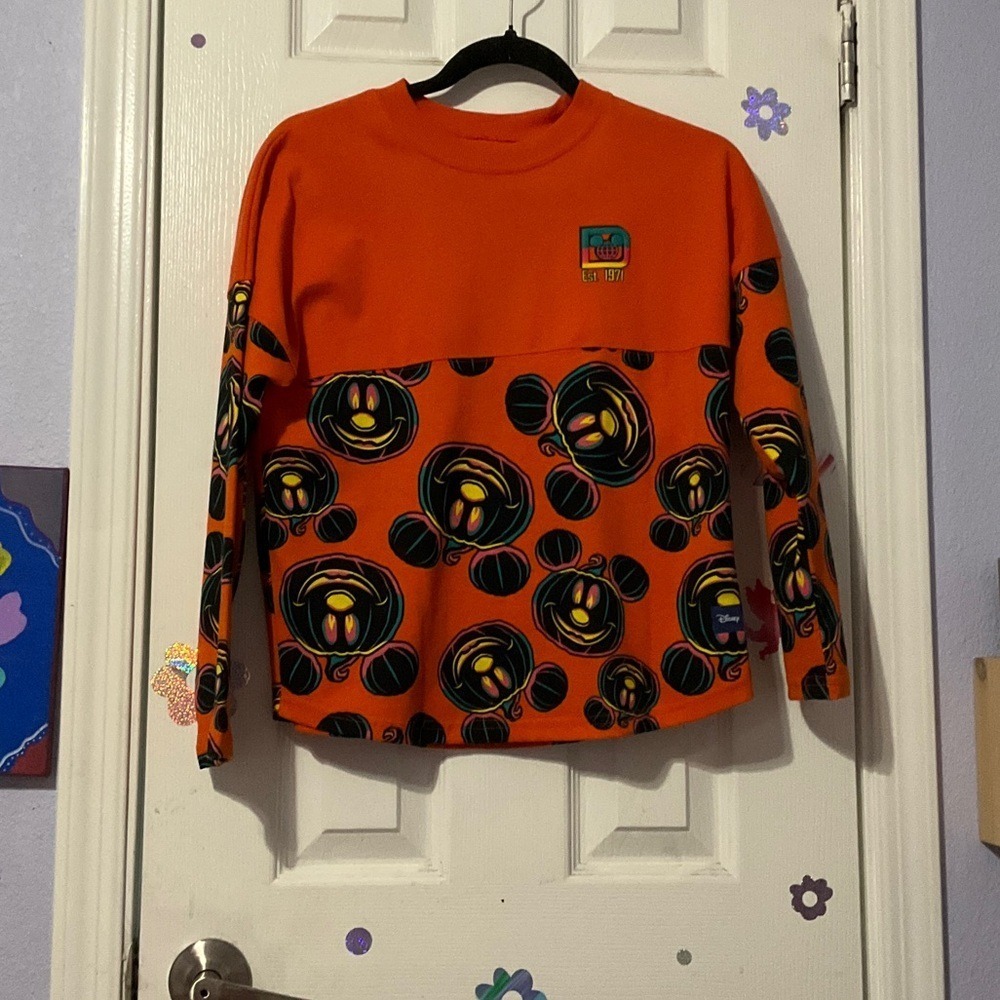 Disney Orange Graphic Sweatshirt